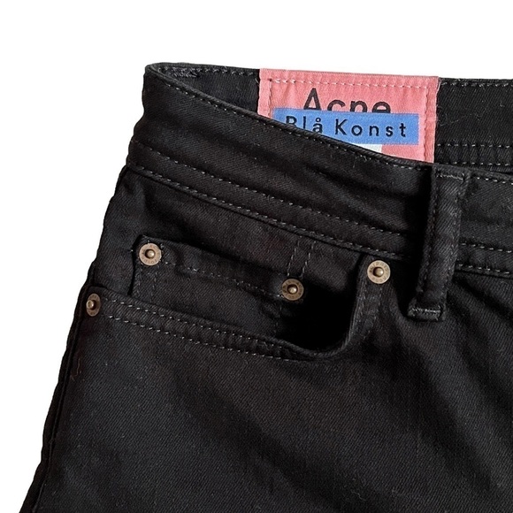 ACNE Studios Climb Jeans Skinny Ankle Crop in Stay Black 28 - Picture 6 of 17